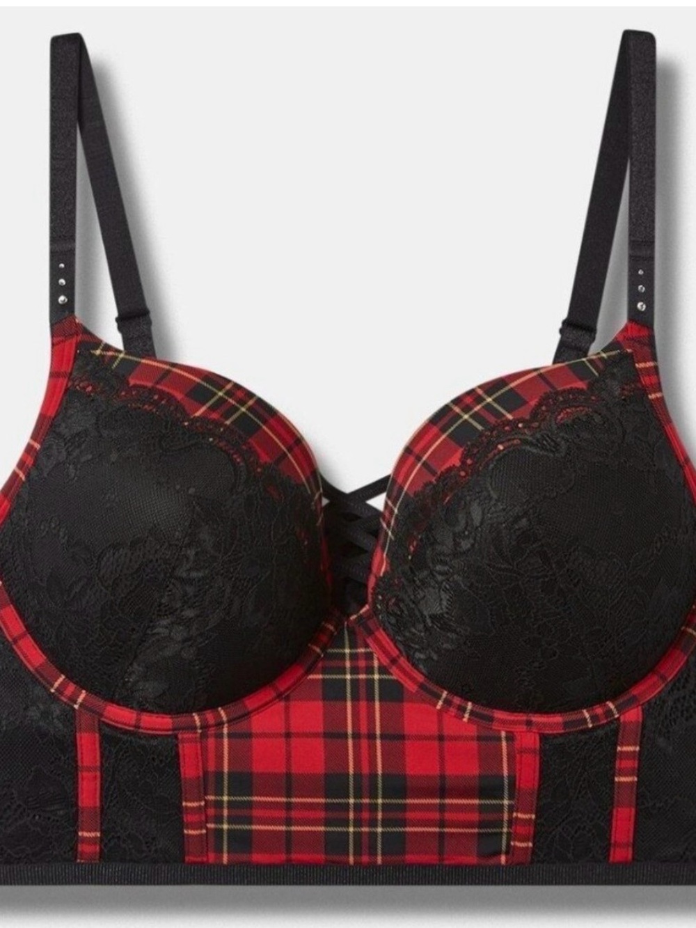 VINTAGE TORRID
BRA-DIAMONTE
RHINESTONE XO PLUNGE
PUSH